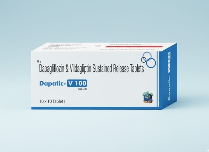VILDAGLIPTIN SR 100 mg + DAPAGLIFLOZIN 10 mg Tablets