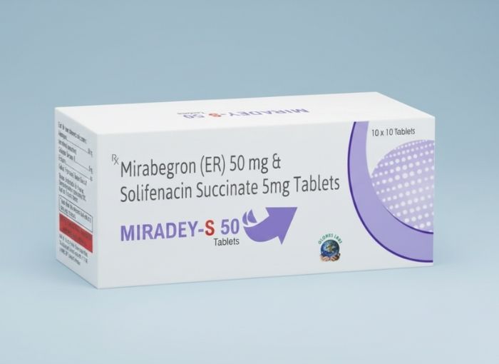 Mirabegron (ER) 50 mg & Solifenacin 5 mg Tablets