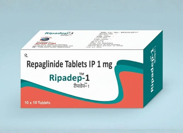 Repaglinide IP 1 mg Tablets