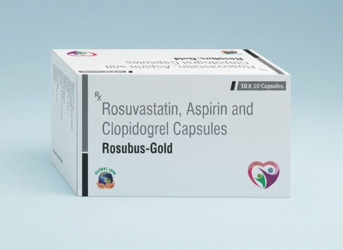 Rosuvastatin 10 mg, Clopidogrel 75 mg & Aspirin 75 mg Tablets