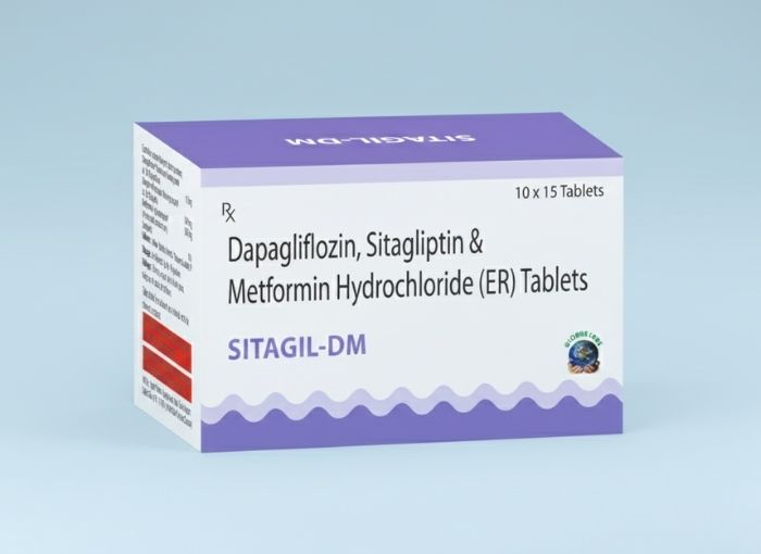 Dapagliflozin, Sitagliptin & Metformin Hydrochloride (ER) Tablets