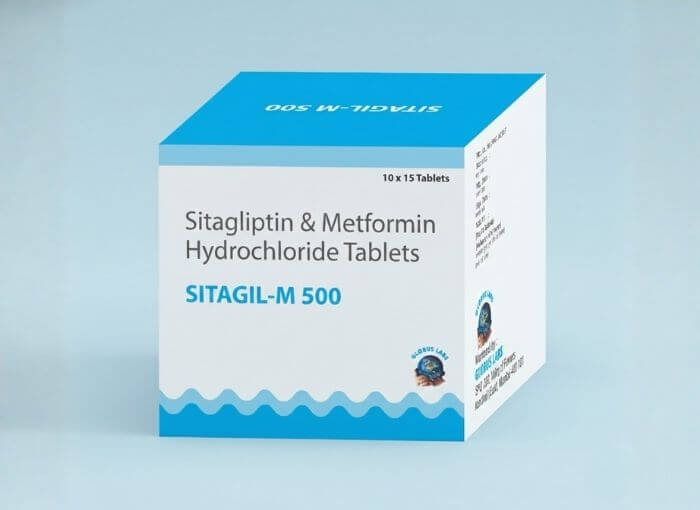 Sitagliptin 50 mg + Metformin 500 mg Tablets