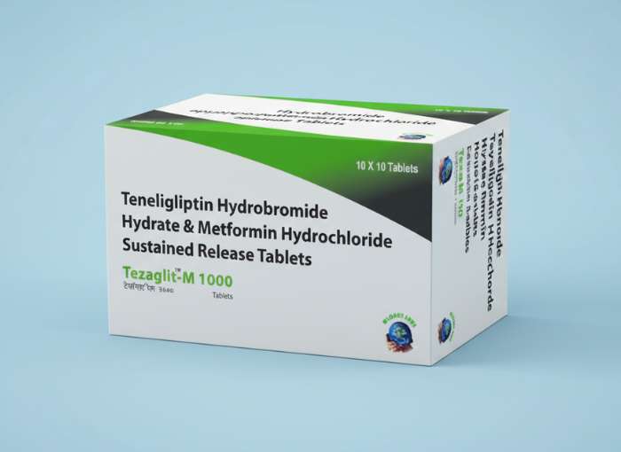 Teneligliptin Hydrobromide Hydrate & Metformin Hydrochloride Sustained Release Tablets