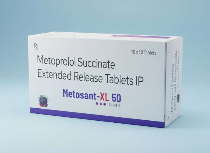 Metoprolol Succinate Extended Release Tablets IP 50 mg