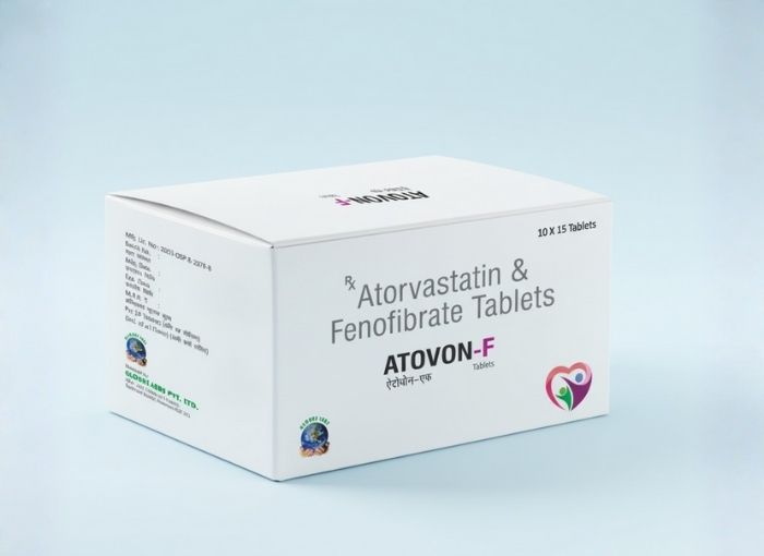 Atorvastatin 10 mg & Fenofibrate 160 mg Tablets IP