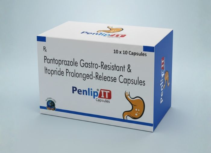 Pantoprazole 40 mg & Itopride 150 mg Capsules (Sustained Release)