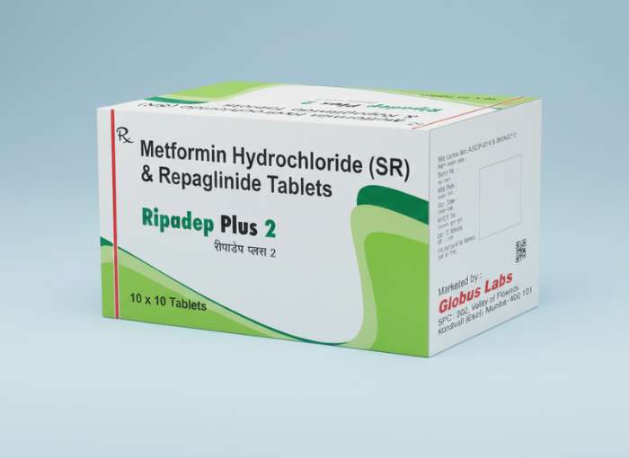 Repaglinide 2 mg & Metformin 500 mg Tablets IP