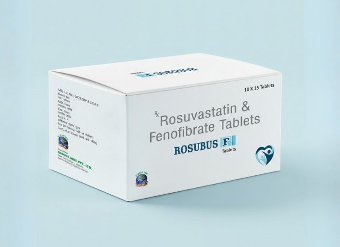 Rosuvastatin 10 mg & Fenofibrate 160 mg Tablets IP