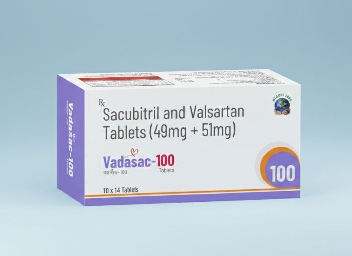 Sacubitril 49 mg & Valsartan 51 mg Tablets IP (100 mg)